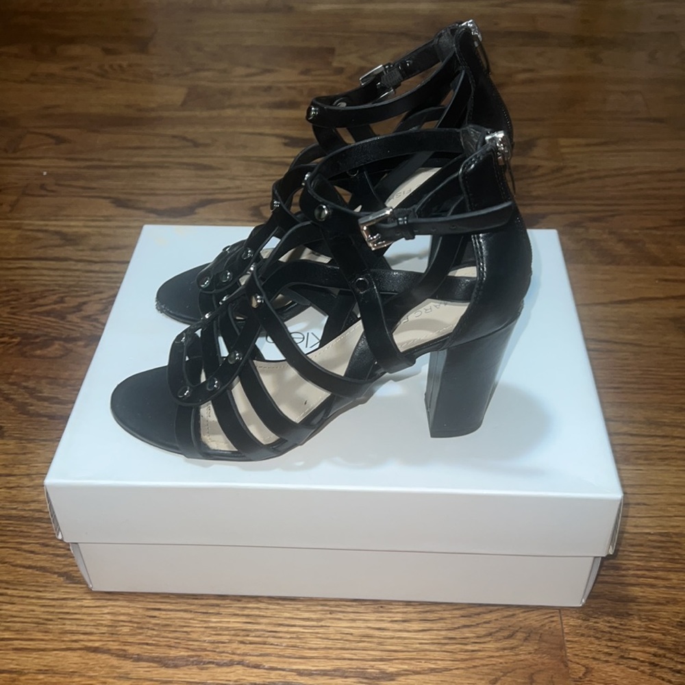 Calvin Klein Leather Strappy Sandals View 2